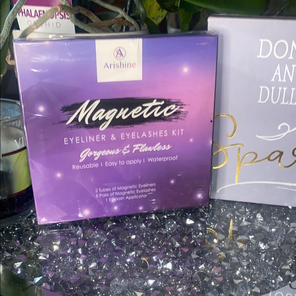 Magnetic Eyeliner & Eyelashes Kit - Purple box and a bonus Ipsy bag